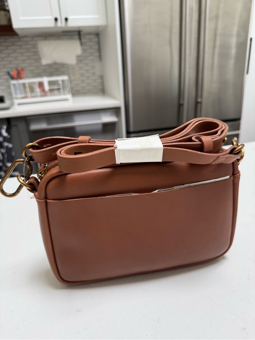 Madewell Transport Brown Leather Crossbody - Picture 3 of 14